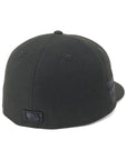 別注 ニューエラ 59FIFTY METAL LOGO SIDE PATCH LAブラック