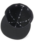 別注 ニューエラ 59FIFTY METAL LOGO SIDE PATCH LAブラック