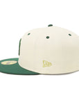 ニューエラ 59FIFTY SIDE PATCH 2-TONE NYクローム/Dグリーン