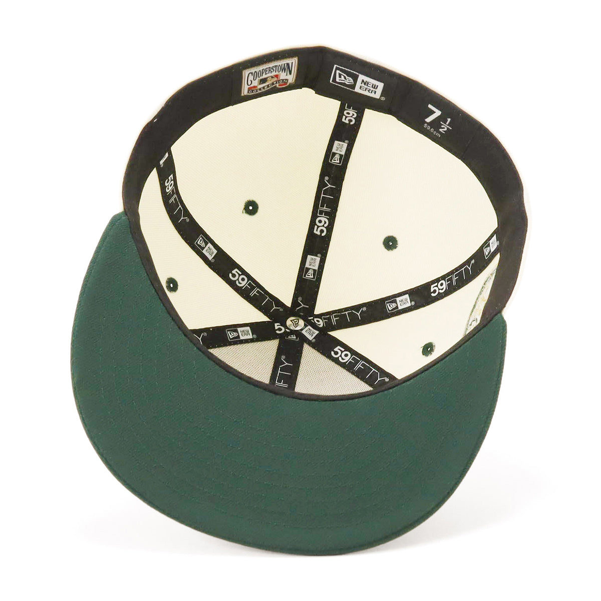 ニューエラ キャップ 59FIFTY SIDE PATCH 2-TONE NYクローム/Dグリーン