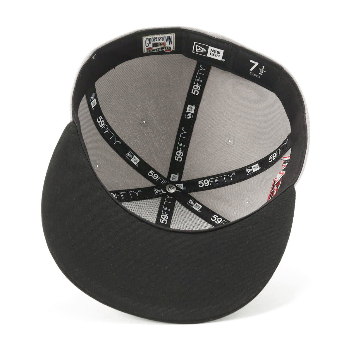ニューエラ キャップ 59FIFTY SIDE PATCH 2-TONE NYグレー