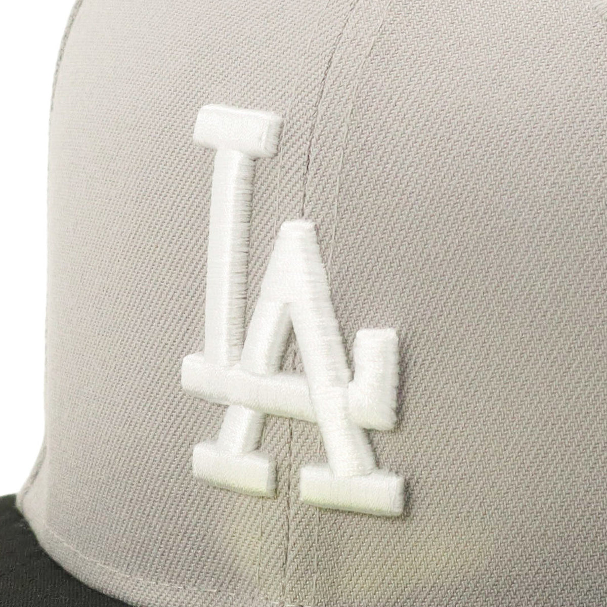 ニューエラ キャップ 59FIFTY SIDE PATCH 2-TONE LAグレー