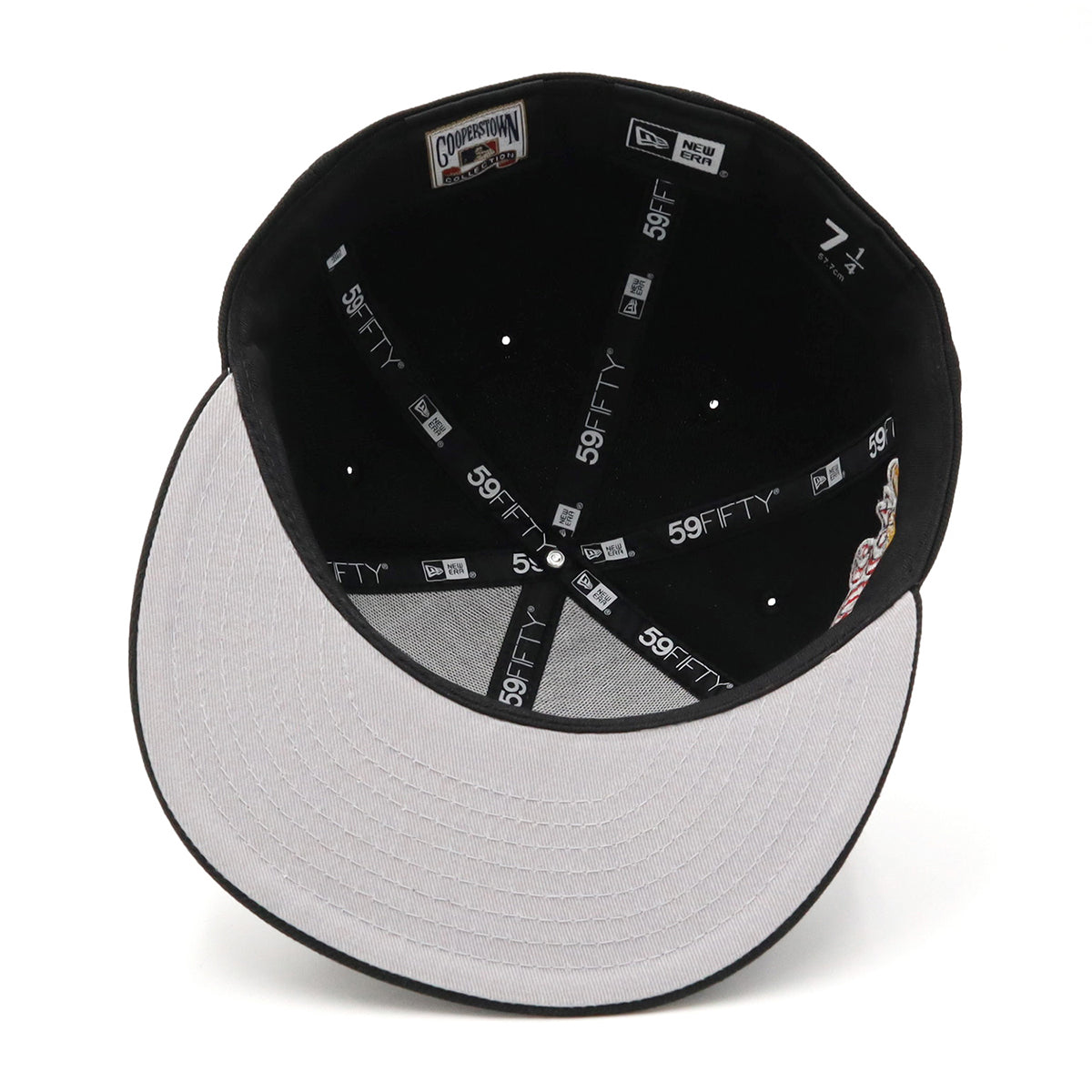 ニューエラ 59FIFTY SIDE PATCH UNDER VISOR ATLブラック2