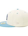 ニューエラ 59FIFTY SIDE PATCH 2-TONE NYクローム/スカイブルー