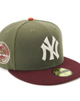 ニューエラ 59FIFTY SIDE PATCH 2-TONE UNDER VISOR NYニューオリーブ