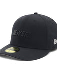 ニューエラ PRE-CURVED 59FIFTY NYLON TUSSAH METAL PLATE UNDER VISOR ブラック