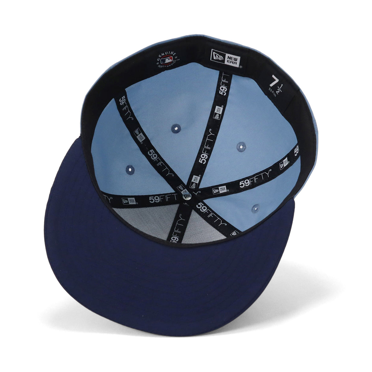 stone  ベースボールキャップ　サックスブルー ニューエラ キャップ 59FIFTY VINTAGE NYLON 2-TONE NYサックスブルー