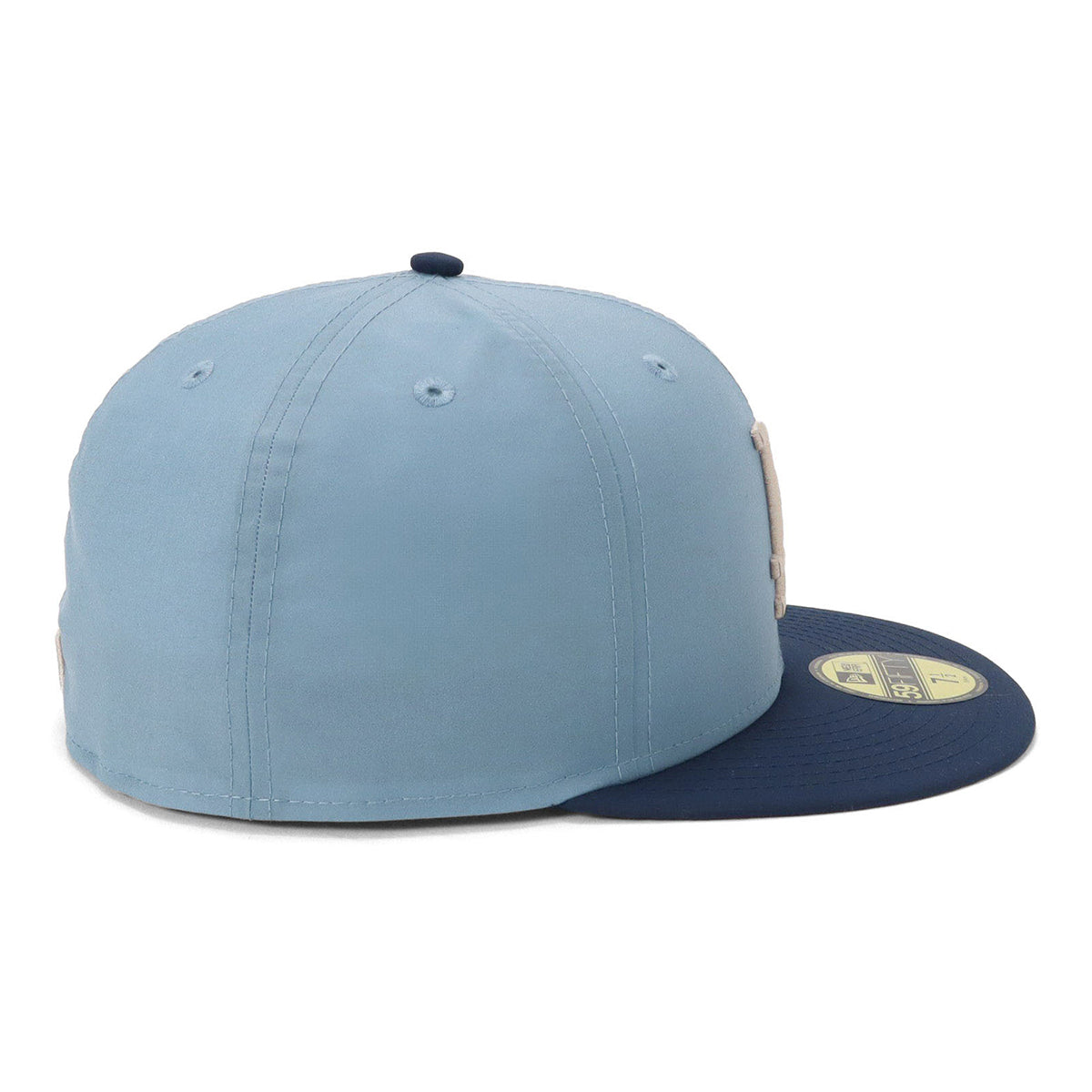 ニューエラ 59FIFTY VINTAGE NYLON 2-TONE LAサックスブルー/ネイビー