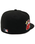 別注 ニューエラ 59FIFTY SIDE PATCH UNDER VISOR ATLブラック