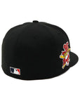 別注 ニューエラ 59FIFTY SIDE PATCH UNDER VISOR ATLブラック2