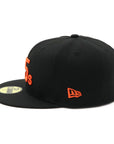 別注 ニューエラ 59FIFTY SIDE PATCH UNDER VISOR HOU45ブラック