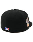 別注 ニューエラ 59FIFTY SIDE PATCH UNDER VISOR NYMブラック