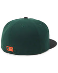 別注 ニューエラ 59FIFTY 2-TONE UNDER VISOR NYダークグリーン