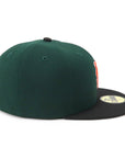 別注 ニューエラ 59FIFTY 2-TONE UNDER VISOR NYMダークグリーン