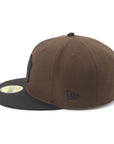 別注 ニューエラ 59FIFTY SIDE PATCH 2-TONE UNDER VISOR NYウォルナット