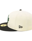 別注 ニューエラ 59FIFTY SIDE PATCH 2-TONE UNDER VISOR OAKクロームホワイト