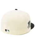 別注 ニューエラ 59FIFTY SIDE PATCH 2-TONE UNDER VISOR OAKクロームホワイト