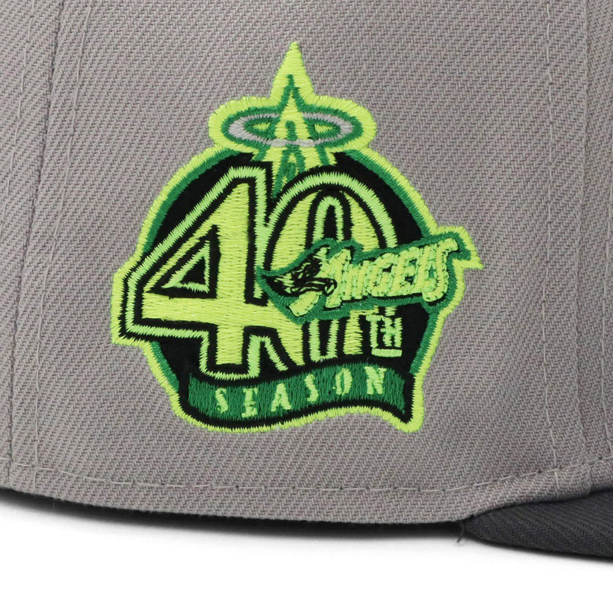 New Era 59FIFTY LAキャップ 7 3/8 グレー/グリーン ニューエラ キャップ 59FIFTY SIDE PATCH 2-TONE LAAグレー