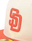 別注 ニューエラ 59FIFTY SIDE PATCH 2-TONE UNDER VISOR SDクロームホワイト