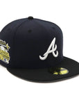 別注 ニューエラ 59FIFTY SIDE PATCH 2-TONE UNDER VISOR ATLネイビー/ブラック