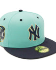 別注 ニューエラ 59FIFTY SIDE PATCH 2-TONE UNDER VISOR NYブルーティント