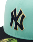 別注 ニューエラ 59FIFTY SIDE PATCH 2-TONE UNDER VISOR NYブルーティント