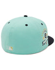 別注 ニューエラ 59FIFTY SIDE PATCH 2-TONE UNDER VISOR CUBブルーティント