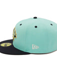 別注 ニューエラ 59FIFTY SIDE PATCH 2-TONE UNDER VISOR ATLブルーティント