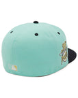 別注 ニューエラ 59FIFTY SIDE PATCH 2-TONE UNDER VISOR ATLブルーティント