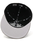 別注 ニューエラ 59FIFTY SIDE PATCH 2-TONE UNDER VISOR NYブラック/ウォルナット