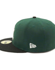 別注 ニューエラ 59FIFTY SIDE PATCH 2-TONE UNDER VISOR NYダークグリーン