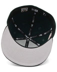 別注 ニューエラ 59FIFTY SIDE PATCH 2-TONE UNDER VISOR CWSダークグリーン