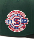 別注 ニューエラ 59FIFTY SIDE PATCH 2-TONE UNDER VISOR CWSダークグリーン