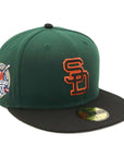 別注 ニューエラ 59FIFTY SIDE PATCH 2-TONE UNDER VISOR SDダークグリーン