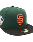 別注 ニューエラ 59FIFTY SIDE PATCH 2-TONE UNDER VISOR SFダークグリーン