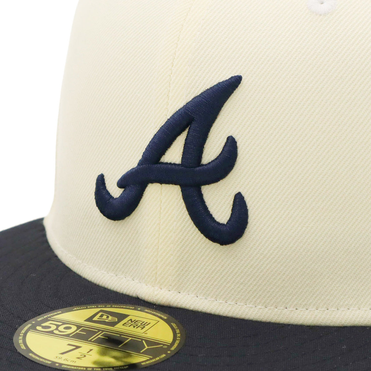 ニューエラ キャップ 59FIFTY SIDE PATCH 2-TONE ATLクローム/ネイビー