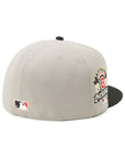 別注 ニューエラ 59FIFTY SIDE PATCH 2-TONE CUBグレー/ブラック