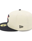 別注 ニューエラ 59FIFTY SIDE PATCH 2-TONE CWSクローム/ネイビー