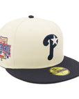 別注 ニューエラ 59FIFTY SIDE PATCH 2-TONE PHIクローム/ネイビー