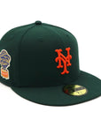 別注 ニューエラ 59FIFTY SIDE PATCH UNDER VISOR NYMダークグリーン