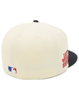 別注 ニューエラ 59FIFTY SIDE PATCH 2-TONE NYクローム/ネイビー