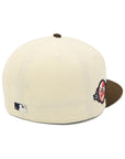 別注 ニューエラ 59FIFTY SIDE PATCH 2-TONE NYクローム/ウォルナット