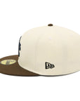 別注 ニューエラ 59FIFTY SIDE PATCH 2-TONE OAKクローム/ウォルナット