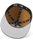 別注 ニューエラ 59FIFTY SIDE PATCH 2-TONE UNDER VISOR HOUウィート/ブラック