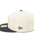 別注 ニューエラ 59FIFTY SIDE PATCH 2-TONE UNDER VISOR NYクロームホワイト