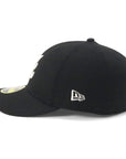 別注 ニューエラ LP 59FIFTY SIDE PATCH UNDER VISOR ATLブラック