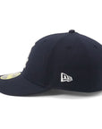 別注 ニューエラ LP 59FIFTY SIDE PATCH UNDER VISOR CWSネイビー