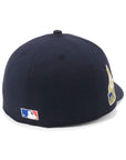 別注 ニューエラ LP 59FIFTY SIDE PATCH UNDER VISOR LAネイビー