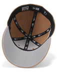 別注 ニューエラ LP 59FIFTY SIDE PATCH UNDER VISOR NYMカーキ