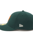 別注 ニューエラ LP 59FIFTY SIDE PATCH UNDER VISOR NYMダークグリーン